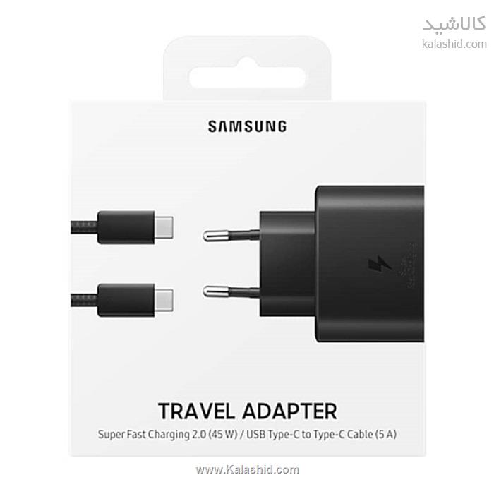 شارژر دیواری سامسونگ 45 وات Travel Adapter 1.8m به همراه کابل تبدیل USB-C