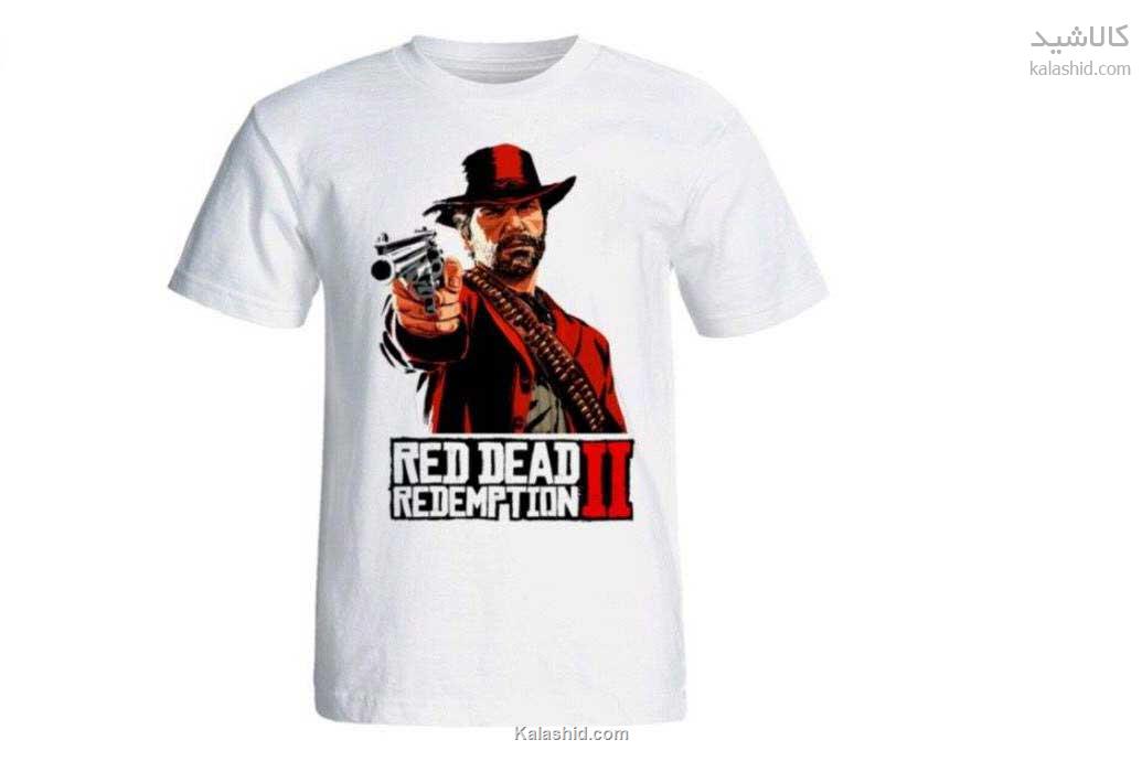 تی شرت مردانه سالامین طرح Red Dead Redemption 2 