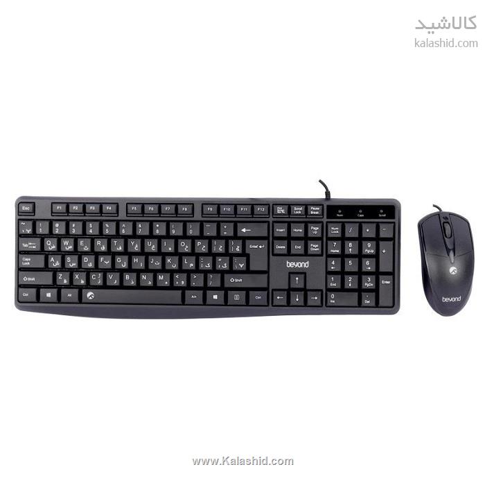 قیمت خرید کیبورد و ماوس با سیم بیاند مدل BEYOND BMK-3375