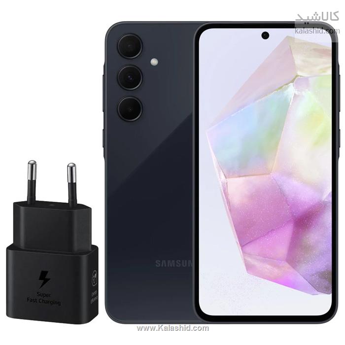 گوشی موبایل سامسونگ مدل Galaxy A15 دو سیم ظرفیت 128 گیگ و رم 4 گیگ همراه شارژر 25وات سامسونگ