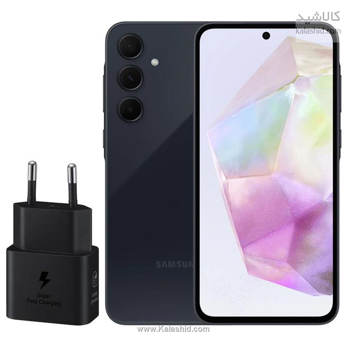 گوشی موبایل سامسونگ مدل Galaxy A15 دو سیم ظرفیت 256 گیگ و رم 8 گیگ همراه شارژر 25وات سامسونگ
