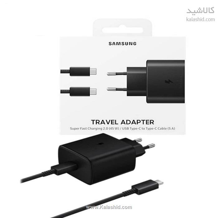 خرید شارژر دیواری سامسونگ 45 وات Travel Adapter 1.8m به همراه کابل تبدیل USB-C