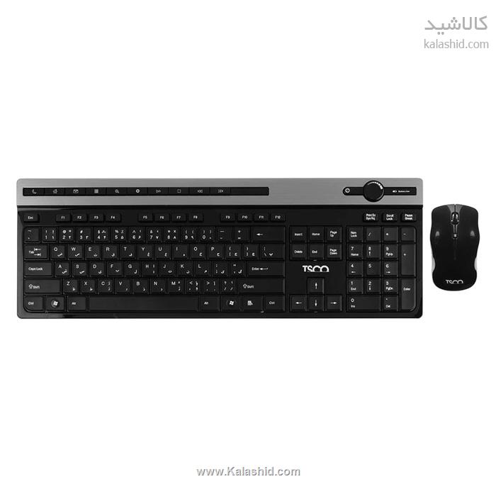 کیبورد و ماوس بی‌سیم تسکو مدل TKM7106W با سوییچ ممبران