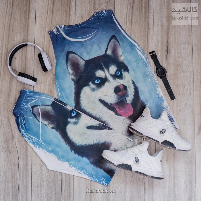 ست رکابی شلوارک مردانه مدل Husky