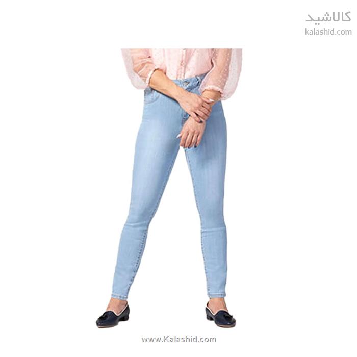 شلوار جین زنانه رنگ آبی روشن